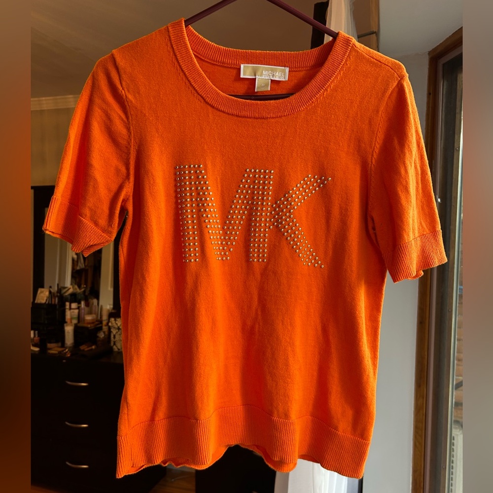 Michael Kors Orange Short Sleeve Tee